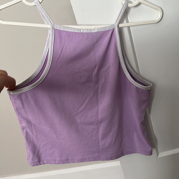 Purple flower crop top - Picture 2 of 2